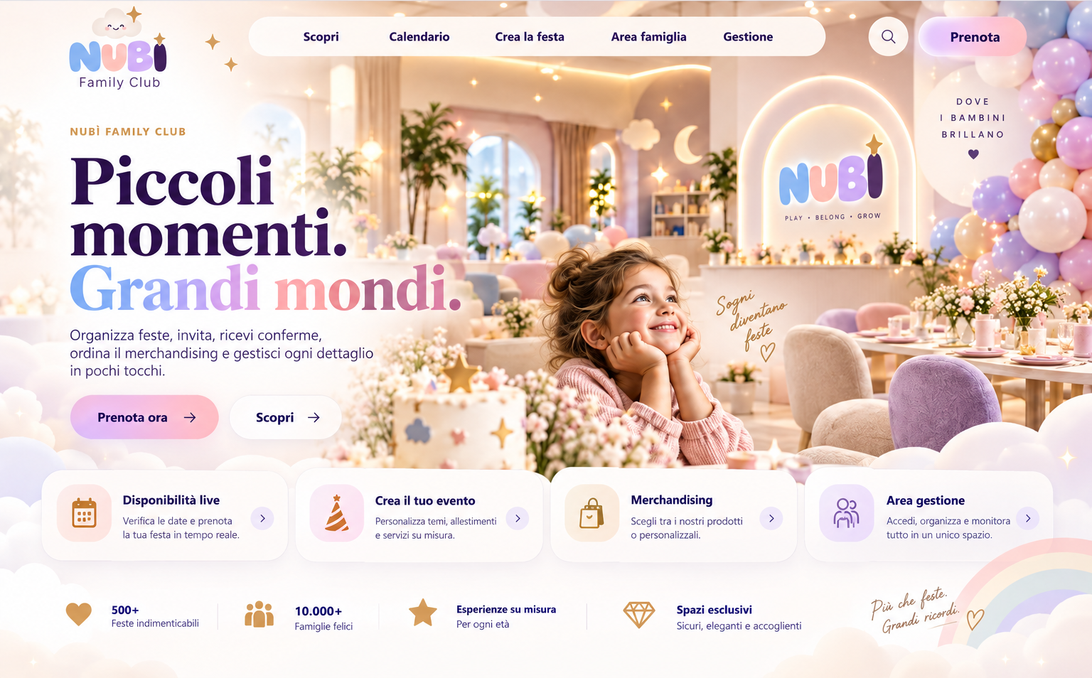 NUBÌ Family Club — Piccoli momenti. Grandi mondi.
