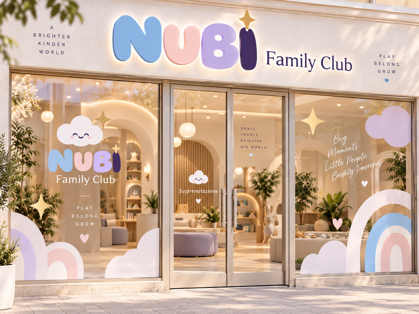 NUBÌ Family Club, ingresso della sala